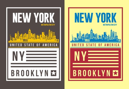 New York Typography Design T shirt, Vector.,のイラスト素材