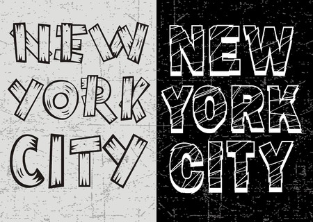 New York City Typography for Poster, Vectorのイラスト素材