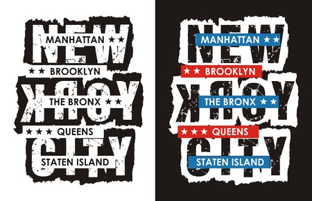 Vintage New York City Tipografi Desain Untuk Poster, T Shirt, Vectorのイラスト素材
