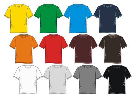 t-shirt template imageのイラスト素材