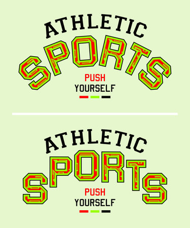 Athletic sports, superior vintage. Urban sports design typography for t-shirt printのイラスト素材
