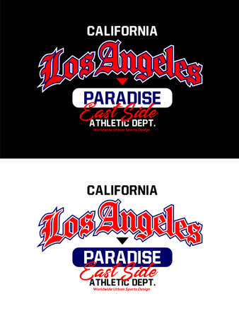 Los Angeles vintage college varsity design, vector illustrationのイラスト素材
