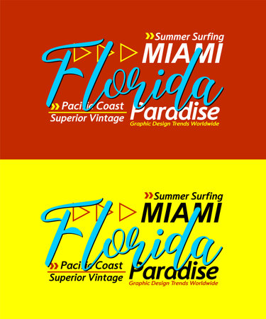 Florida urban calligraphy typeface superior vintage, typography, for t-shirt, posters, labels, etc.のイラスト素材