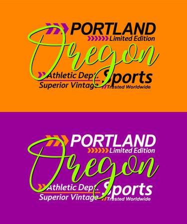 Oregon urban calligraphy typeface superior vintage, typography, for t-shirt, posters, labels, etc.のイラスト素材