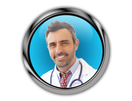 Easy Access To Automatic Medical Advice Conceptの写真素材