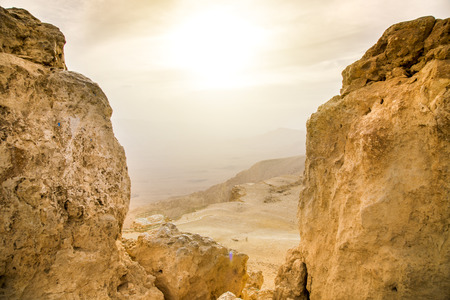 Israeli Deset View From High Point Near Mitzpe Ramonの写真素材