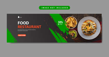 Food Bannerのイラスト素材
