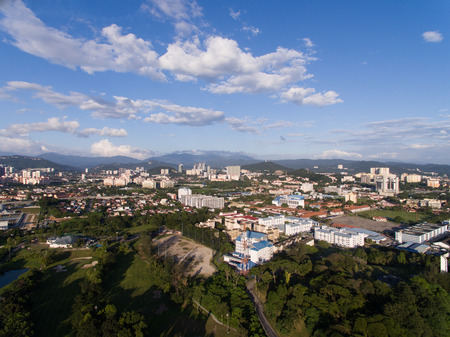 aerial view of Kuala Lumpur suburb city downtown. kuala lumpur suburbsの写真素材