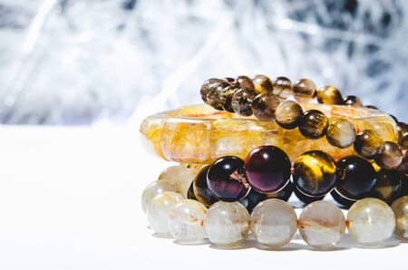 Lucky crystal braceletの写真素材
