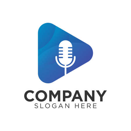 Play voice logo design,のイラスト素材