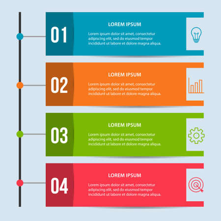 Presentation business infographic template with 3 options. Vector illustration.のイラスト素材