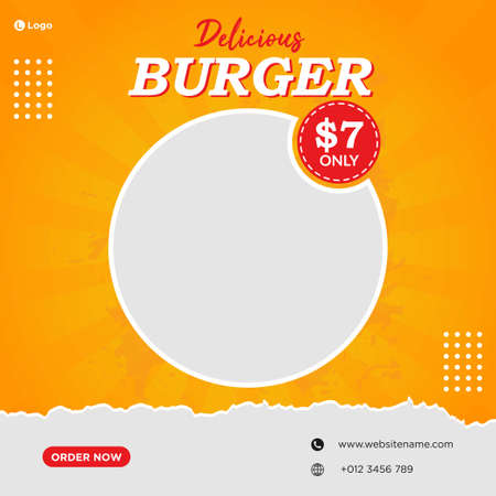 Digital marketing agency social media post banner templateのイラスト素材