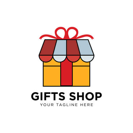 Gift Shop Logo Template Design Vectorのイラスト素材