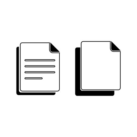 Illustration vector graphic of paper icon, suitable for archive iconのイラスト素材