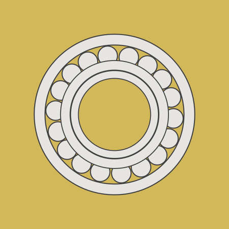 Illustration vector graphic of Spherical roller bearings good for engineering image and industrialのイラスト素材