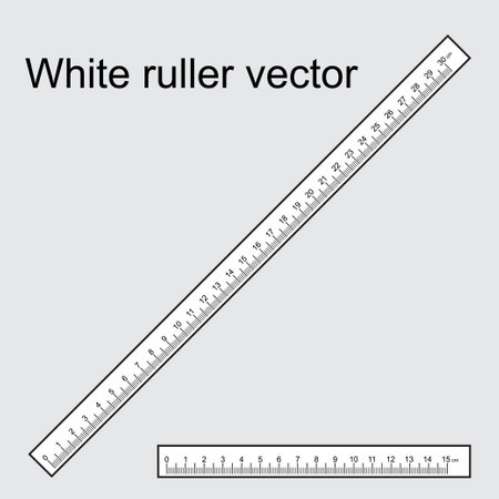 Illustration vector graphic of White rulerのイラスト素材