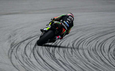 SEPANG, MALAYSIA - NOVEMBER 03, 2019 : Aleix Espargaro (41) of Spain and Aprilia Racing Team Gresini during the Malaysia Motorcycle Grand Prix (MotoGP) at Sepang International Circuit (SIC).のeditorial素材