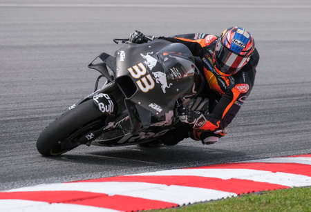 Sepang, Malaysia - Feb. 08, 2020 : Red Bull KTM Factory Racing's South African rider Brad Binder the...