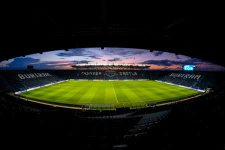 Buriram, Thailand - November 10, 2019 : View of Thunder Castle Stadium Football Arena of Buriram United, Thunder Castle Stadium is the largest football stadium in Thailand. in Buriram, Thailand.のeditorial素材