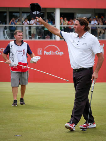 KUALA LUMPUR, MALAYSIA - OCTOBER 14, 2017 : Pat Perez of the United States the winner of 2017 CIMB...