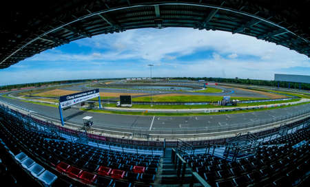 Buriram, Thailand - November 10, 2017 : The view of Buriram International Circuit or Chang...