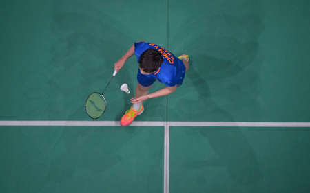Kuala Lumpur, Malaysia - April 04, 2019 - Chen Yufei of China in action during the Badminton Malaysia Open 2019 at Axiata Arena.のeditorial素材