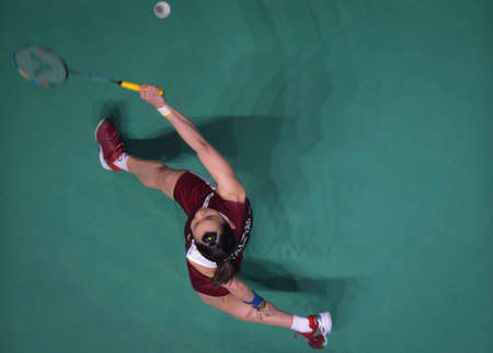 Kuala Lumpur, Malaysia - April 02, 2019 - Tai Tzu Ying of Chinese Taipei in action during the...