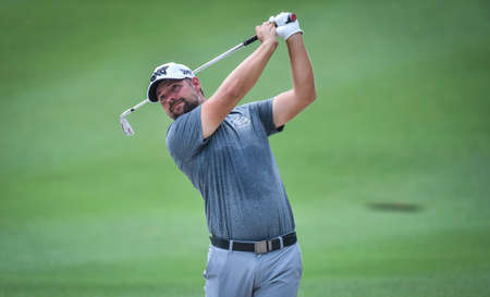 Kuala Lumpur, Malaysia - October 11, 2018 : Ryan Moore of United States during first round of the CIMB Classic 2018 at TPC Kuala Lumpur.のeditorial素材