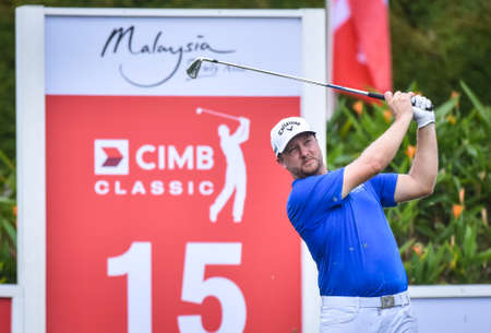 Kuala Lumpur, Malaysia - October 11, 2018 : Brice Garnett of United States during first round of the CIMB Classic 2018 at TPC Kuala Lumpur.のeditorial素材