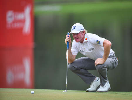 Kuala Lumpur, Malaysia - October 11, 2018 : Brandt Snedeker of United States during first round of...