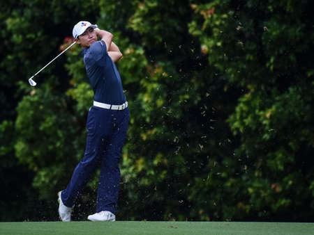Kuala Lumpur, Malaysia - October 11, 2018 : Whee Kim of South Korea during CIMB Classic 2018 at TPC Kuala Lumpur.のeditorial素材