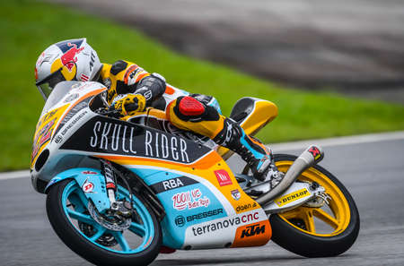 SEPANG, MALAYSIA - NOVEMBER 04, 2018 : Kazuki Masaki of Japan and RBA BOE Skull Rider Team in action...