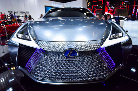 KUALA LUMPUR, MALAYSIA - DEC 3, 2019 : View of front new Lexus LS+ Concept displayed at Kuala Lumpur...