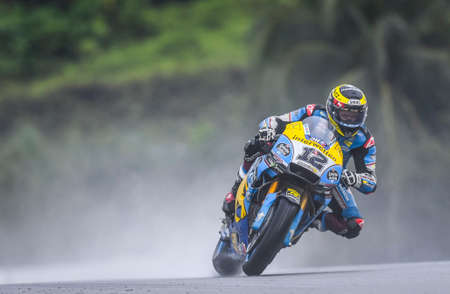 SEPANG, MALAYSIA - NOVEMBER 04, 2018 : Tom Luthi of Switzerland and and Team EG 0,0 Marc VDS during...