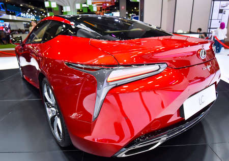 KUALA LUMPUR, MALAYSIA - DEC 3, 2019 : View of back new Lexus LC displayed at Kuala Lumpur...