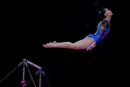 Jakarta, Indonesia - August 20, 2018 : Malaysian gymnast, Farah Ann Abdul Hadi during 18th Jakarta Palembang Asian Games 2018.のeditorial素材