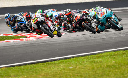 SEPANG, MALAYSIA - NOVEMBER 03, 2019 : SIC58 Squadra Corse Japanese rider, Tatsuki Suzuki (24)...