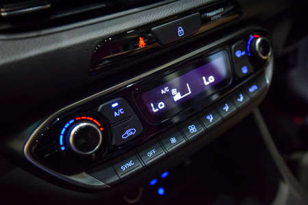 KUALA LUMPUR, MALAYSIA - DEC 3, 2019 : View of interior Hyundai i30 N displayed at Kuala Lumpur International Motor Showのeditorial素材