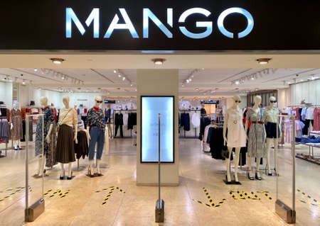 Kuala Lumpur, Malaysia - May 18, 2020 : Mango is an international fashionable apparel retailer with stores all over the worldのeditorial素材