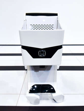 KUALA LUMPUR, MALAYSIA - DEC 3, 2019 : View of Honda robotic trolley displayed at Kuala Lumpur International Motor Showのeditorial素材