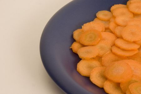Carrot, sliced by circlesの写真素材