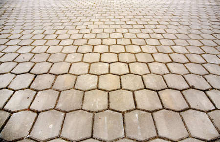symmetry a pedestrian causeway. it is backgroundの写真素材