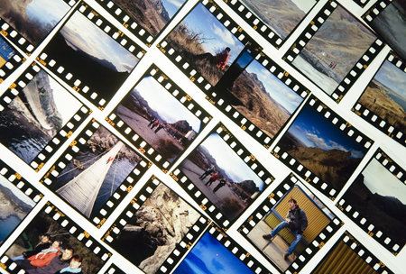 diffirent photo slidesの写真素材