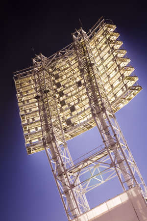 support of spotlights for lighting stadiumの写真素材
