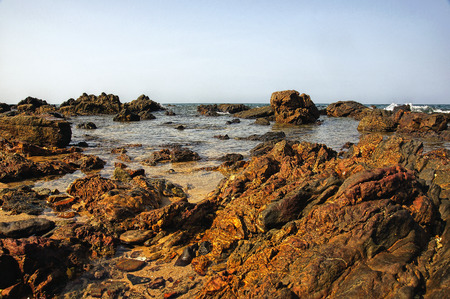 beach of rockの写真素材