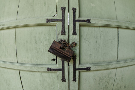 Old key at Korea castleのeditorial素材