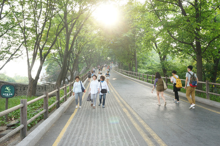 a way to N Tower South Koreaのeditorial素材