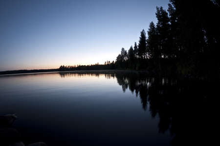 Late evening in Finnish countrysideの写真素材