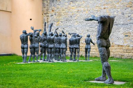 Monument in Memorial of the Victims of Communism and of the Resistance, Sighetu Marmatiei, Romaniaのeditorial素材