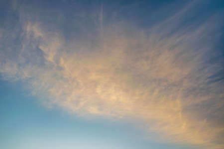Majestic clouds burning by sunset. sky background.の写真素材